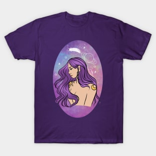 Galaxy Moon Goddess T-Shirt